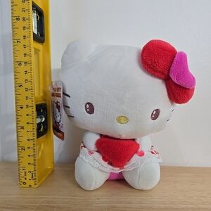 Hello Kitty Plush with Red Bow Valentines Day Plush Toy NWT
